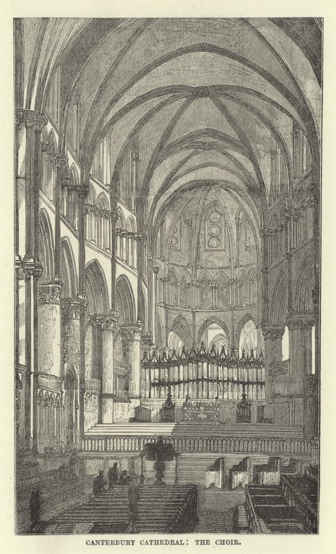 Cattedrale di Canterbury, il coro da English School