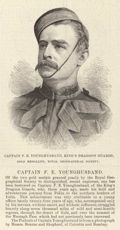 Capitano F E Younghusband, Guardie Dragoni del Re, Medaglia d