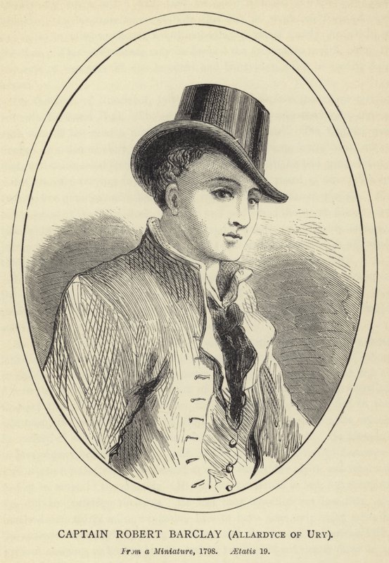 Capitano Robert Barclay, Allardyce di Ury, da una miniatura, 1798, Aetatis 19 da English School