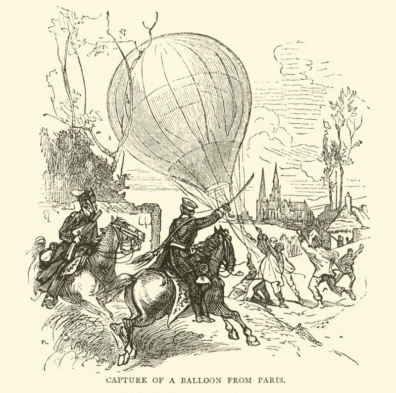Cattura di un pallone da Parigi, gennaio 1871 da English School
