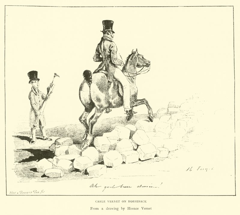 Carle Vernet a cavallo da English School