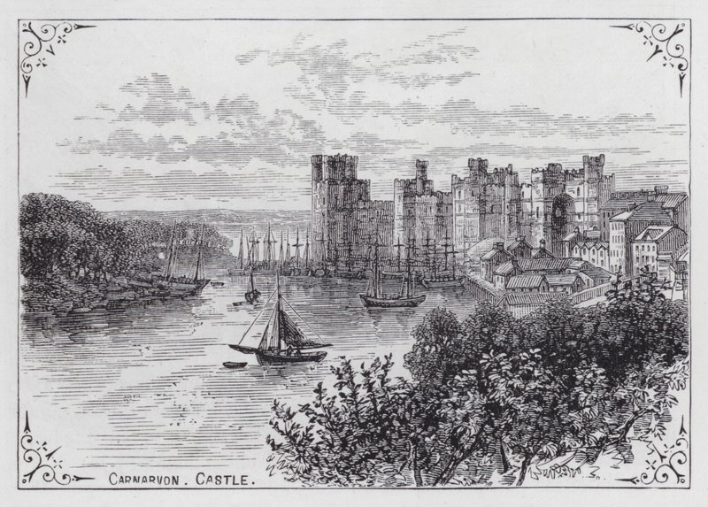 Castello di Carnarvon (incisione) da English School