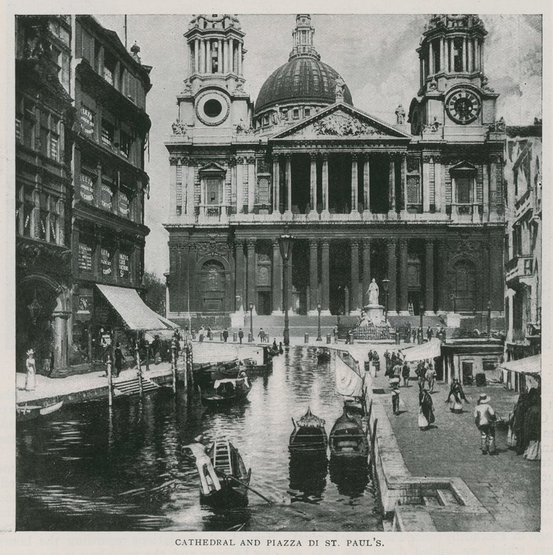 Cattedrale e Piazza di St Pauls da English School