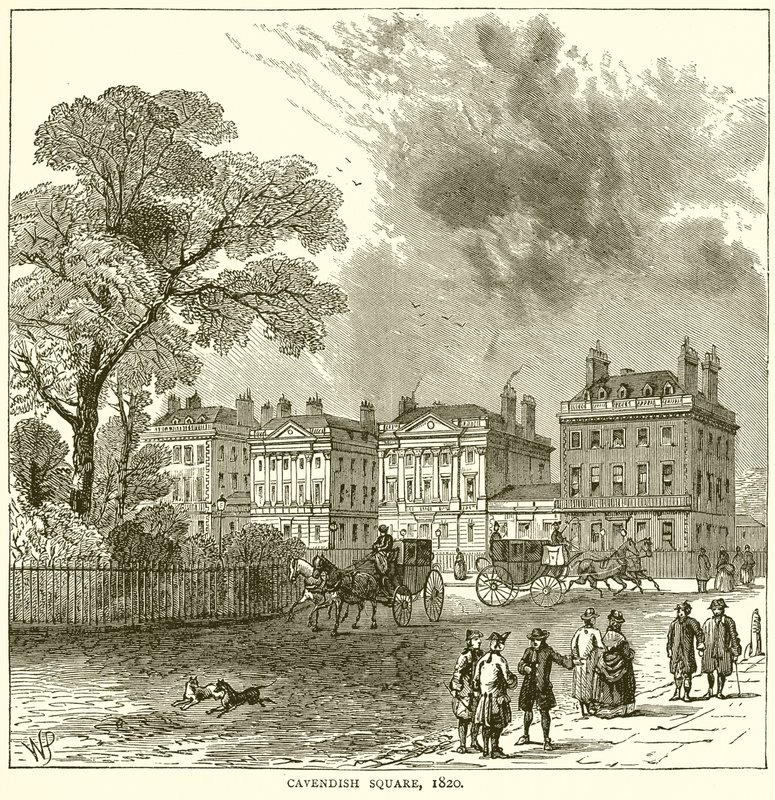 Cavendish Square, 1820 da English School