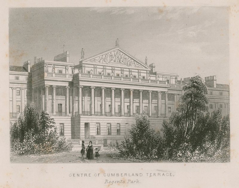 Centro di Cumberland Terrace, Regents Park, Londra da English School