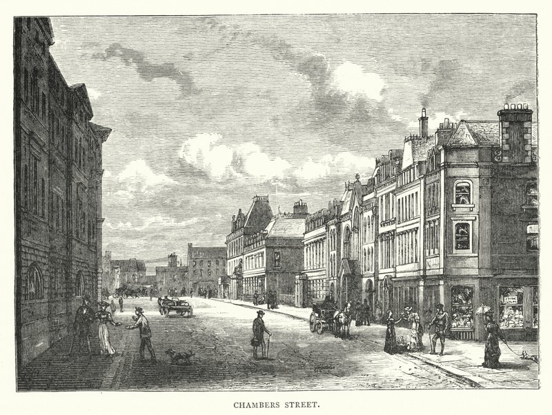 Chambers Street (incisione) da English School
