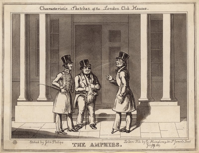 Schizzi caratteristici delle case dei club di Londra: Amphibs da English School