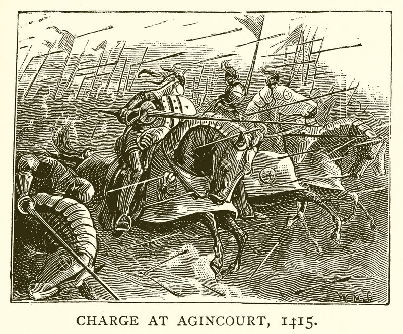 Carica ad Agincourt, 1415 da English School
