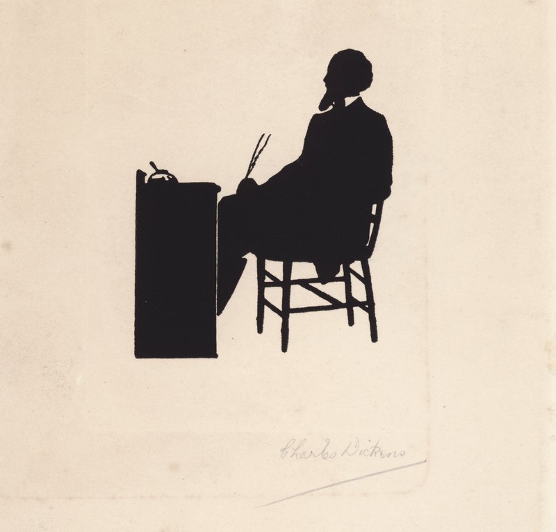 Charles Dickens, romanziere inglese (litografia) da English School