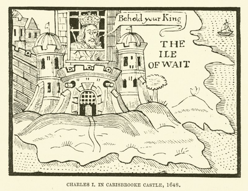 Carlo I, nel castello di Carisbrooke da English School