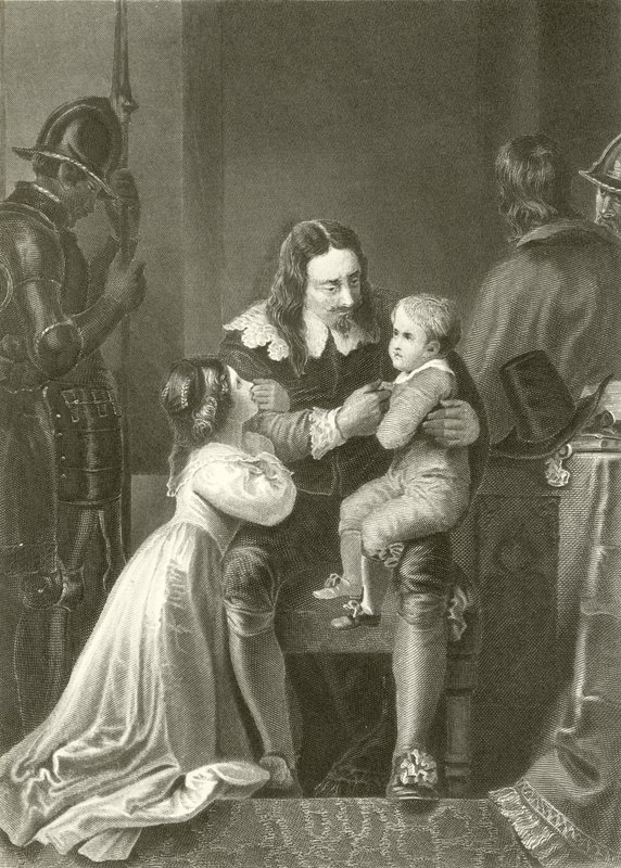 Carlo I si congeda dai suoi figli da English School