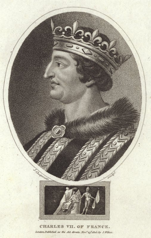 Carlo VII di Francia da English School