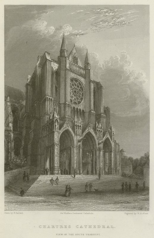 Cattedrale di Chartres, Vista del Transetto Sud da English School