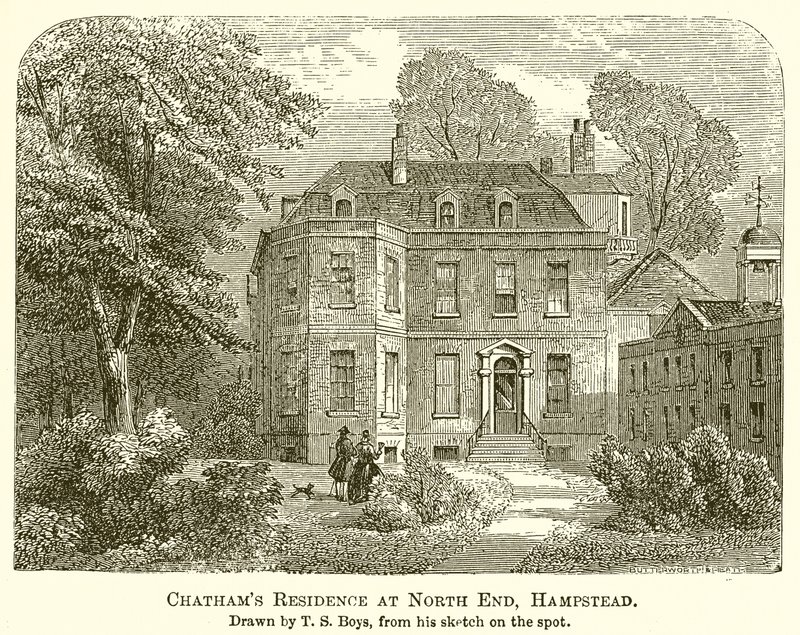 La residenza di Chatham a North End, Hampstead da English School