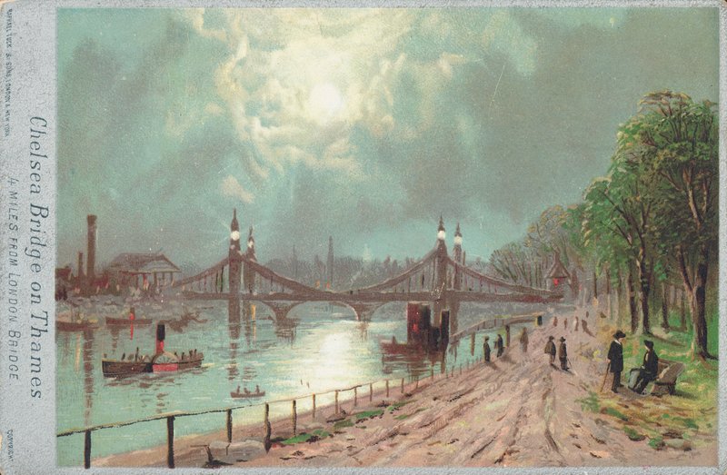 Ponte di Chelsea sul fiume Tamigi da English School