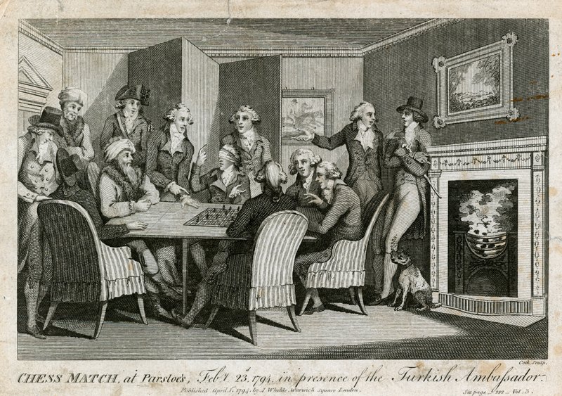 Partita di scacchi a Parsloes, 23 febbraio 1794, alla presenza dell