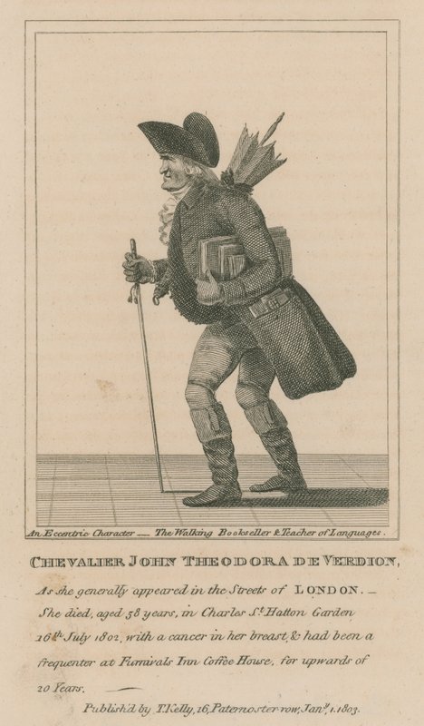 Cavaliere John Theodora De Verdion, il libraio ambulante e insegnante di lingue da English School