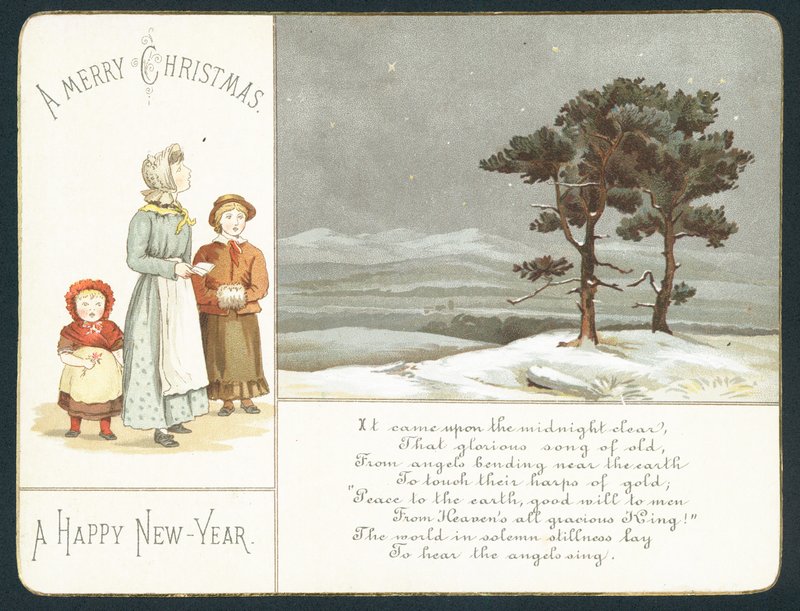 Bambini che aspettano nella neve da English School