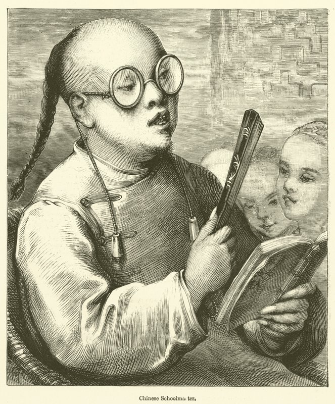 Maestro di scuola cinese (incisione) da English School