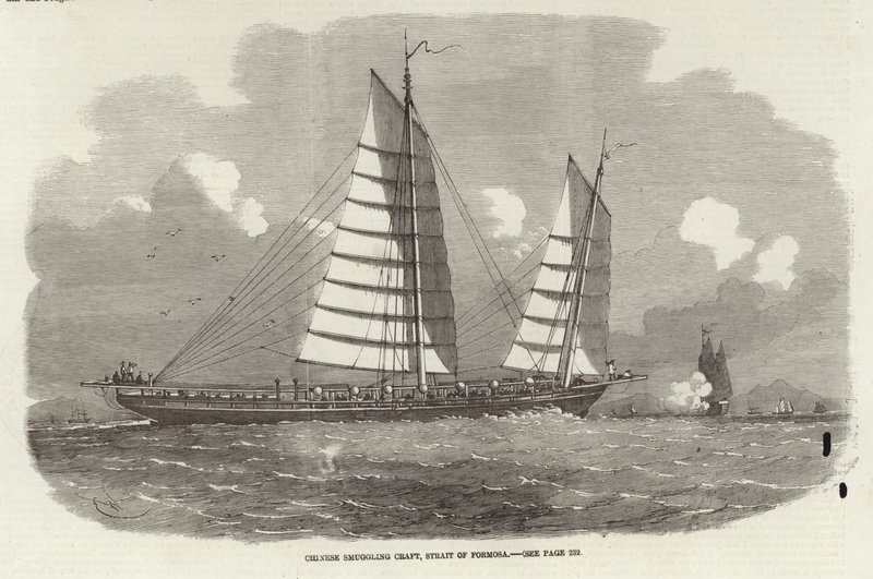 Imbarcazione di contrabbando cinese, Stretto di Formosa da English School