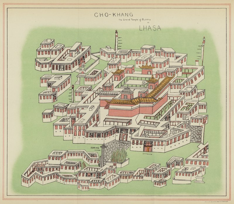 Cho-Khang, il Grande Tempio di Buddha a Lhasa da English School
