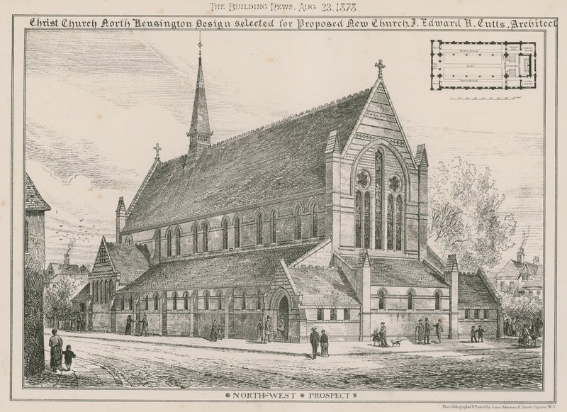 Chiesa di Cristo, North Kensington: progetto selezionato per la nuova chiesa proposta da English School