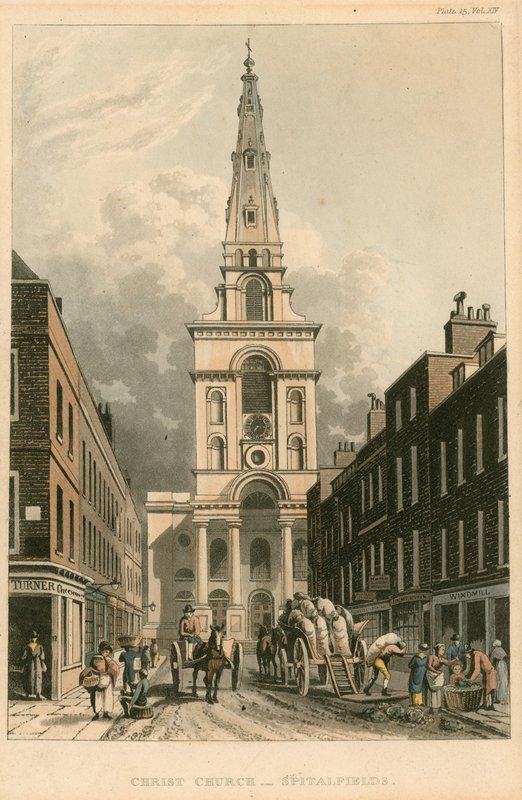 Chiesa di Cristo, Spitalfields, Londra da English School