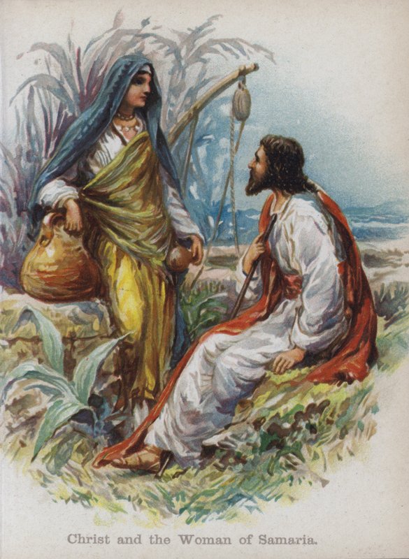 Cristo e la donna di Samaria da English School