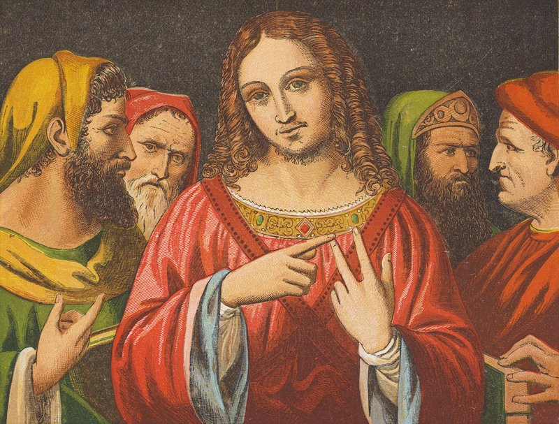 Cristo che disputa con i dottori da English School