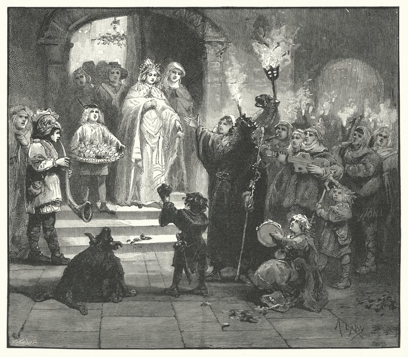 Mummers di Natale in Svezia da English School