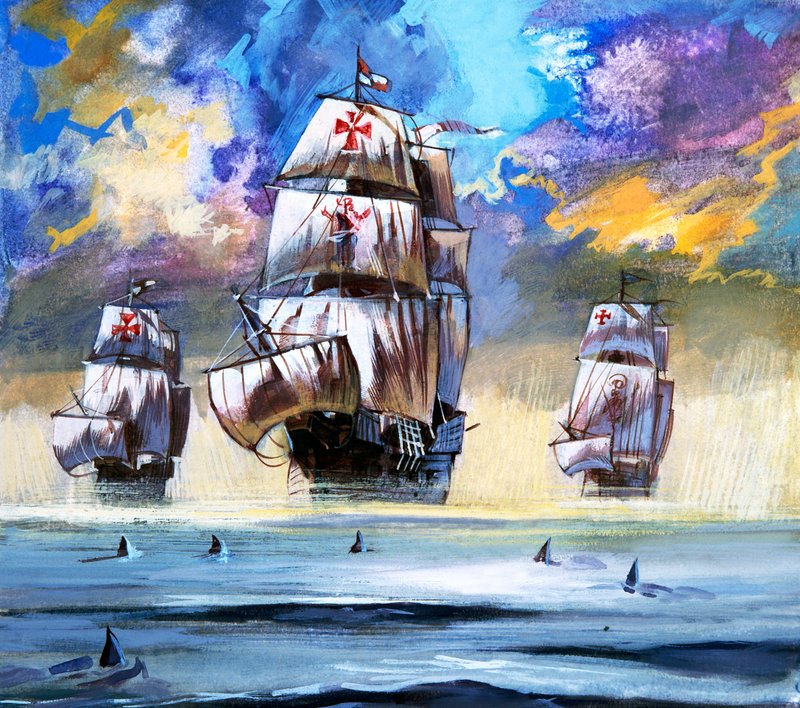 La flotta di Cristoforo Colombo da English School