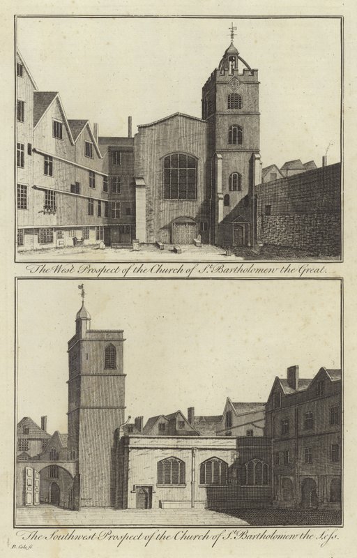 Chiesa di St Bartholomew the Great e Chiesa di St Bartholomew the Less, Londra da English School