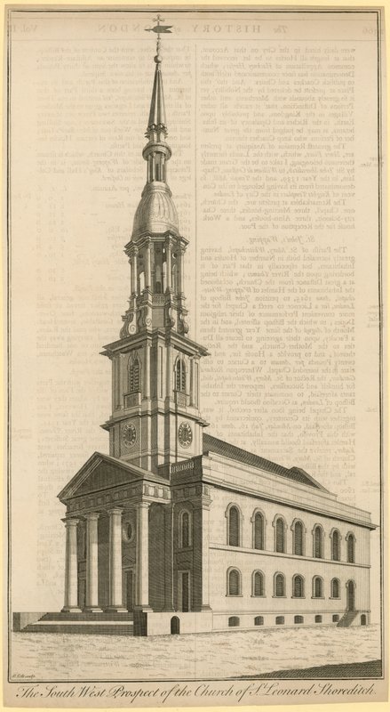 Chiesa di St Leonard, Shoreditch da English School
