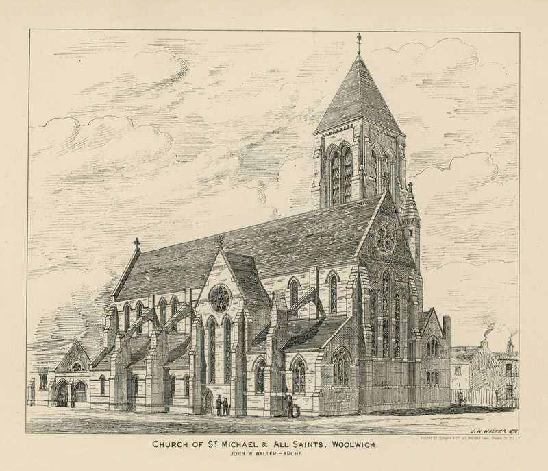 Chiesa di San Michele e Tutti i Santi a Woolwich da English School