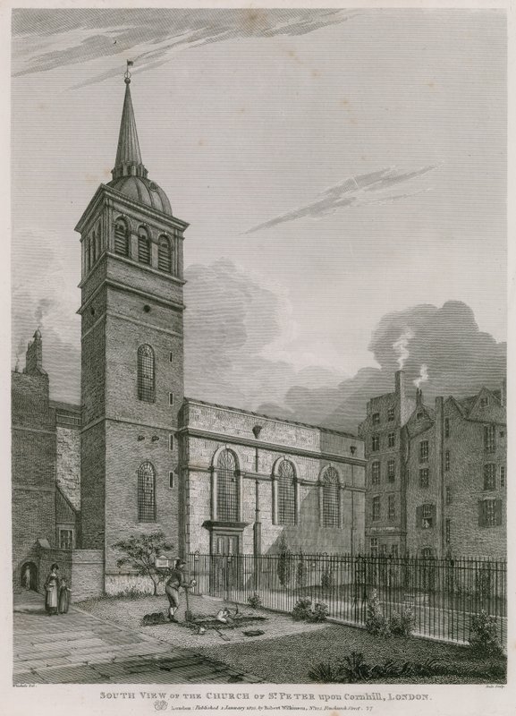 Chiesa di San Pietro su Cornhill, Londra da English School