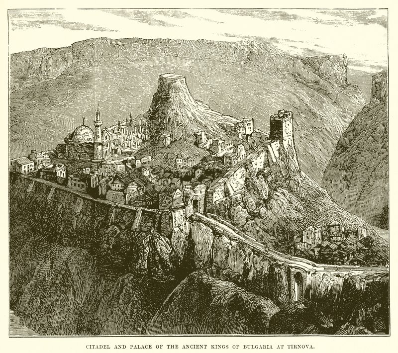 Cittadella e palazzo degli antichi re di Bulgaria a Tirnova da English School