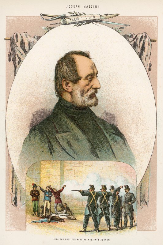 Cittadini fucilati per aver letto il giornale di Mazzini da English School