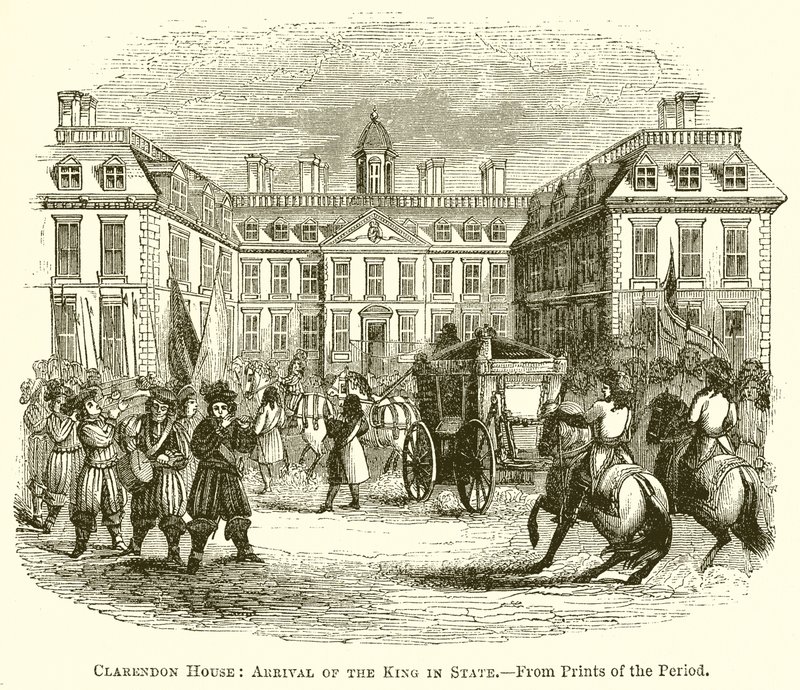 Clarendon House: Arrivo del Re in Stato da English School
