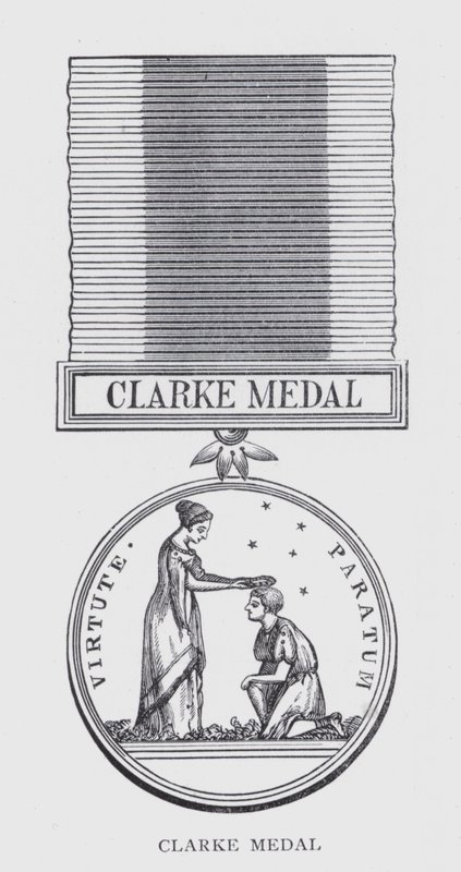 Medaglia Clarke (litografia) da English School