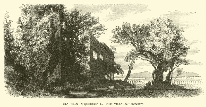 Acquedotto Claudio nella Villa Wolkonsky da English School