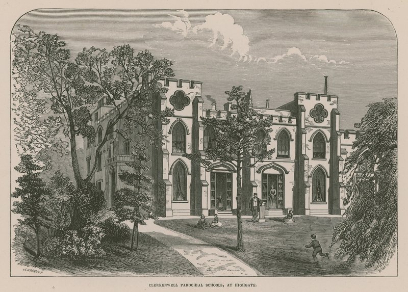 Scuole parrocchiali di Clerkenwell a Highgate, Londra da English School
