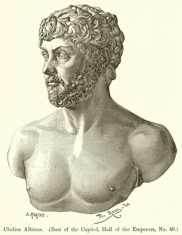 Clodio Albino (Busto del Campidoglio, Sala degli Imperatori, No. 49) da English School