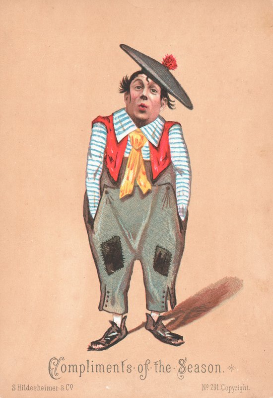 Clown, cartolina di Natale da English School