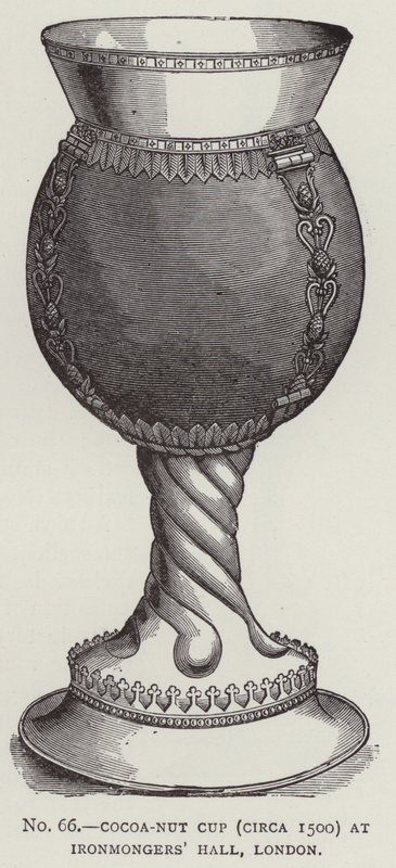 Coppa di noce di cocco (circa 1500) alla Ironmongers