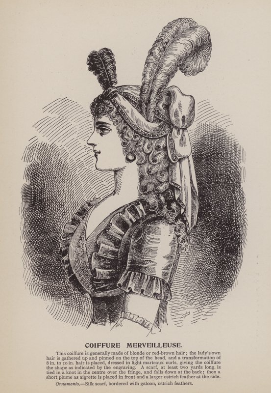 Coiffure Merveilleuse (incisione) da English School