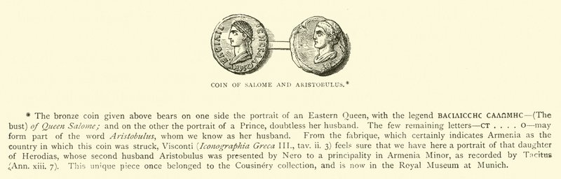 Moneta di Salome e Aristobulo da English School