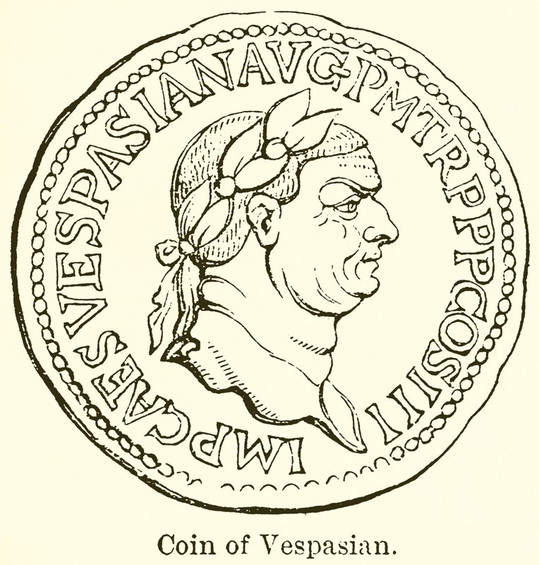 Moneta di Vespasiano da English School