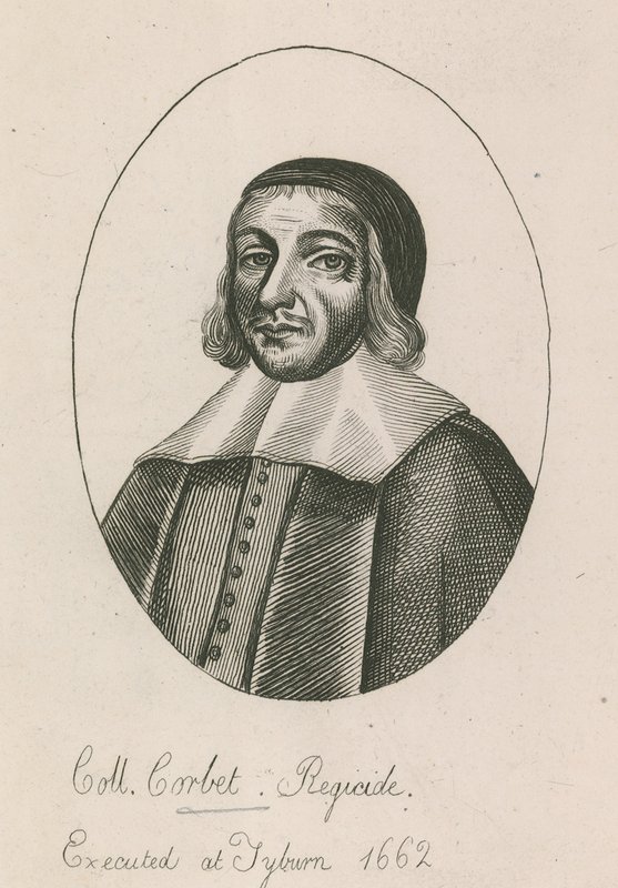 Colonnello Corbet, regicida, giustiziato a Tyburn, 1662 da English School