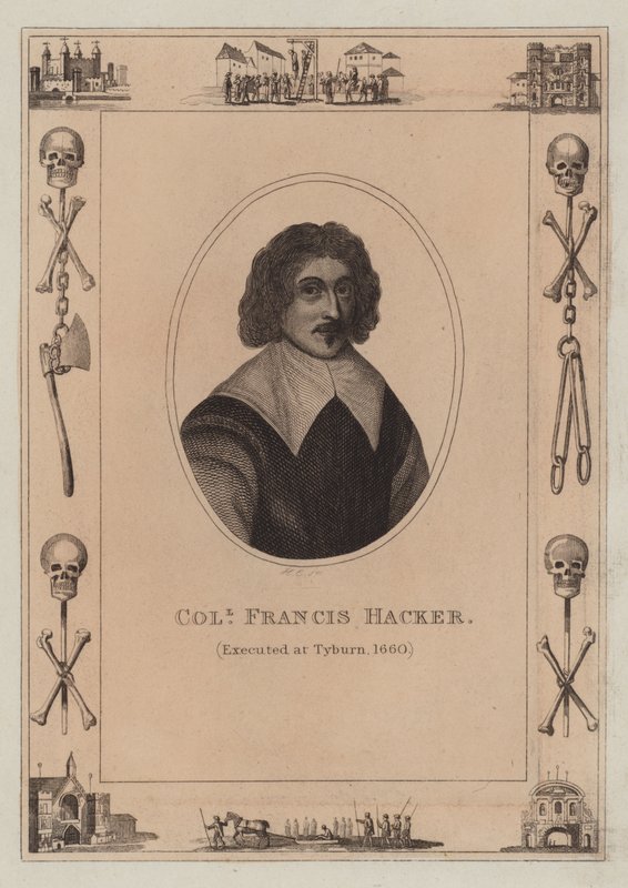 Colonnello Francis Hacker, giustiziato a Tyburn, 1660 da English School