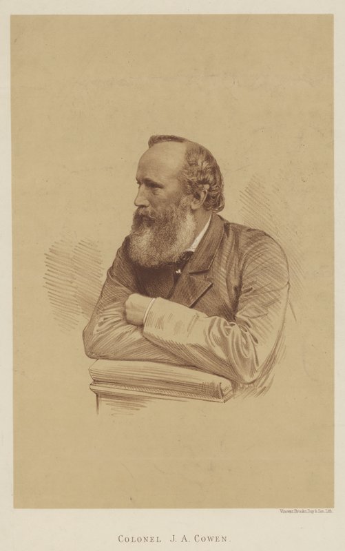 Colonnello J A Cowen (litografia) da English School
